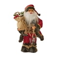 thumbnail image 3 of Muñeco de Papá Noel de pie Figura de Papá Noel Suministros para fiestas Detalles vívidos Muñeca navideña 30 centímetros, 3 of 9