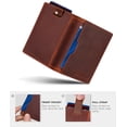 thumbnail image 7 of Serman Brands Travel Wallet | RFID Blocking | Bifold Slim Genuine Leather | Thin Minimalist | Front Pocket Wallets for Men | Billfold | Canyon Red, 7 of 7