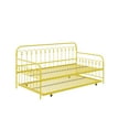 thumbnail image 4 of Novogratz Bright Pop Metal Daybed with Roll Out Trundle, Yellow, Twin, 4 of 16