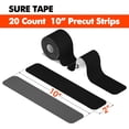 thumbnail image 2 of Sure Tape Water Resistant pro Synthetic Kinesiology Tape Roll Therapeutic Sports Tape Latex Free, 20 Precut, 10” Strips, 2 of 8