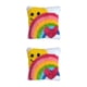 thumbnail image 3 of Bewildely Buena decoración con Kits de fabricación de cojines con patrón de arcoíris DIY, Kits de gancho de cierre de punto de colores ZD071 Arcoiris Rosa 2Conjunto, 3 of 6