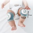thumbnail image 2 of 2 Pairs Baby Crawling Anti-slip Knee Pads, Cute Unisex Baby Knee Protectors, Breathable And Comfortable Safety Walking Kneepads For Toddler, 2 of 5