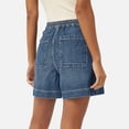 thumbnail image 6 of Only Moment Womens Drawstring Shorts Polyester,Cotton Summer Elastic High Waist Soild Color Lounge Pants Casual Comfy Workout Gym Shorts with Pockets Womens Jean Shorts Relaxed Fit Blue,S, 6 of 9