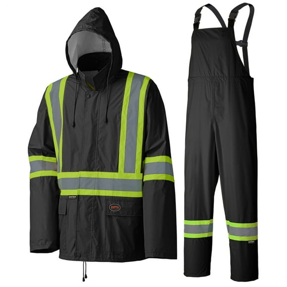 5599BK Hi-Viz Lightweight Rain Suit
