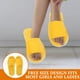 thumbnail image 4 of pares de pantuflas desechables para mujer, ideales para viajes y hoteles (amarillas), 4 of 8