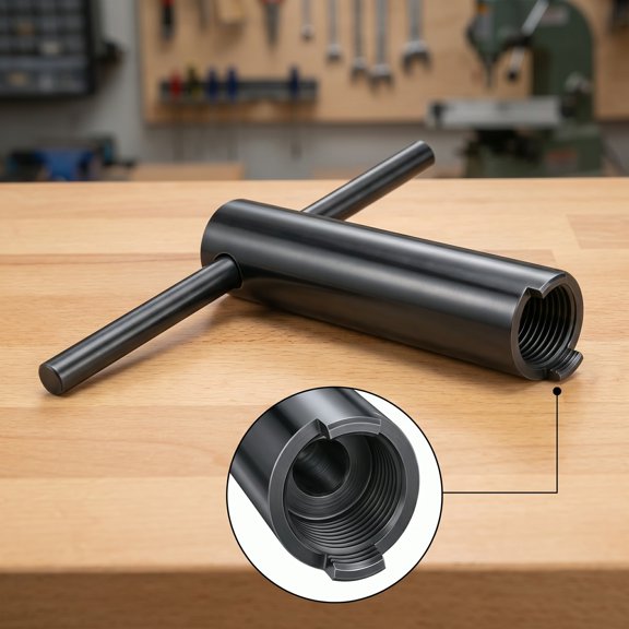 BlinkLLX Cartridge Retainer Faucet Removal Tool with Handle, Compatible with Moen 14272/1224/1234/1248, Stainless Steel, Silver