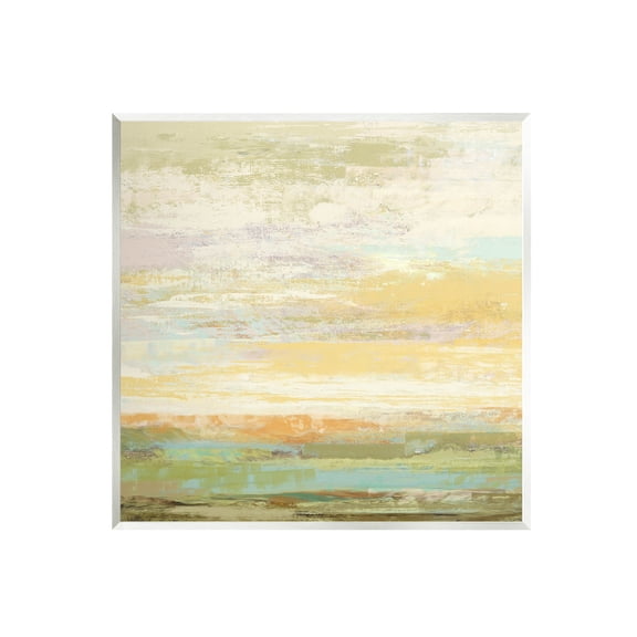 Stupell Industries Abstract Yellow Landscape Painting Unframed Art Print Wall Art, Design by Suzanne Nicoll