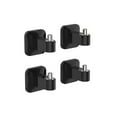 thumbnail image 1 of Yuarrent 4 piezas ganchos para colgar en la pared adhesivo fuerte pegatinas sin costura auricular ropa puerta foto reloj colgador para oficina en casa Almacenamiento y organización del hogar Negro Yuarrent HA079961-01, 1 of 6