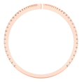 thumbnail image 4 of 0.525 tcw Round Cut Engagement Ring for Women, Moissanite Statement Bridal Promise Ring for Her in 14K Rose Gold, 4 of 6