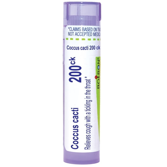 Boiron Coccus Cacti 200CK Homeopathic Single Medicine For Cough, Cold & Flu 80 Pellet