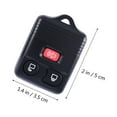 thumbnail image 2 of 2pcs Replacement Keyless Entry Key Fob Clicker Transmitter 3 Button (Black), 2 of 5