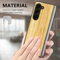 thumbnail image 5 of Nalacover for Samsung Galaxy Z Fold 5 Case, Wooden Patterned Shockproof Luxury Folded Anti-Scratch Camera & Screen Raised Protection Phone Cover for Samsung Z Z Fold5 2023,
Yellow Woodgrain, 5 of 9
