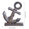 thumbnail image 4 of KAKOWELY Creative Boat Anchor Shape Desktop Adornments Anchor Model Resin Decor,8.07"X6.42"X1.77", 4 of 5