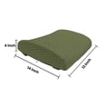 thumbnail image 5 of Geometric Lumbar Pillow, Abstract Crisscrossing Wavy Linked Lines Circles Round Pixel Art, Soft Back Cushion for Office Chairs with Adjustable Straps, 14" x 13", Fern Green Reseda, by Ambesonne, 5 of 7