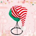 thumbnail image 5 of MIPREWUY Christmas Knit Hat for Kids Adults, Striped Elf Hat Christmas Beanie Hat Winter Cap for Christmas Holiday Party, 5 of 6