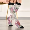 thumbnail image 5 of Coolnut 1 Pack Flower Pattern Compression Socks for Women Men Knee High Stocking for Running,Athletic,Medical, 5 of 6