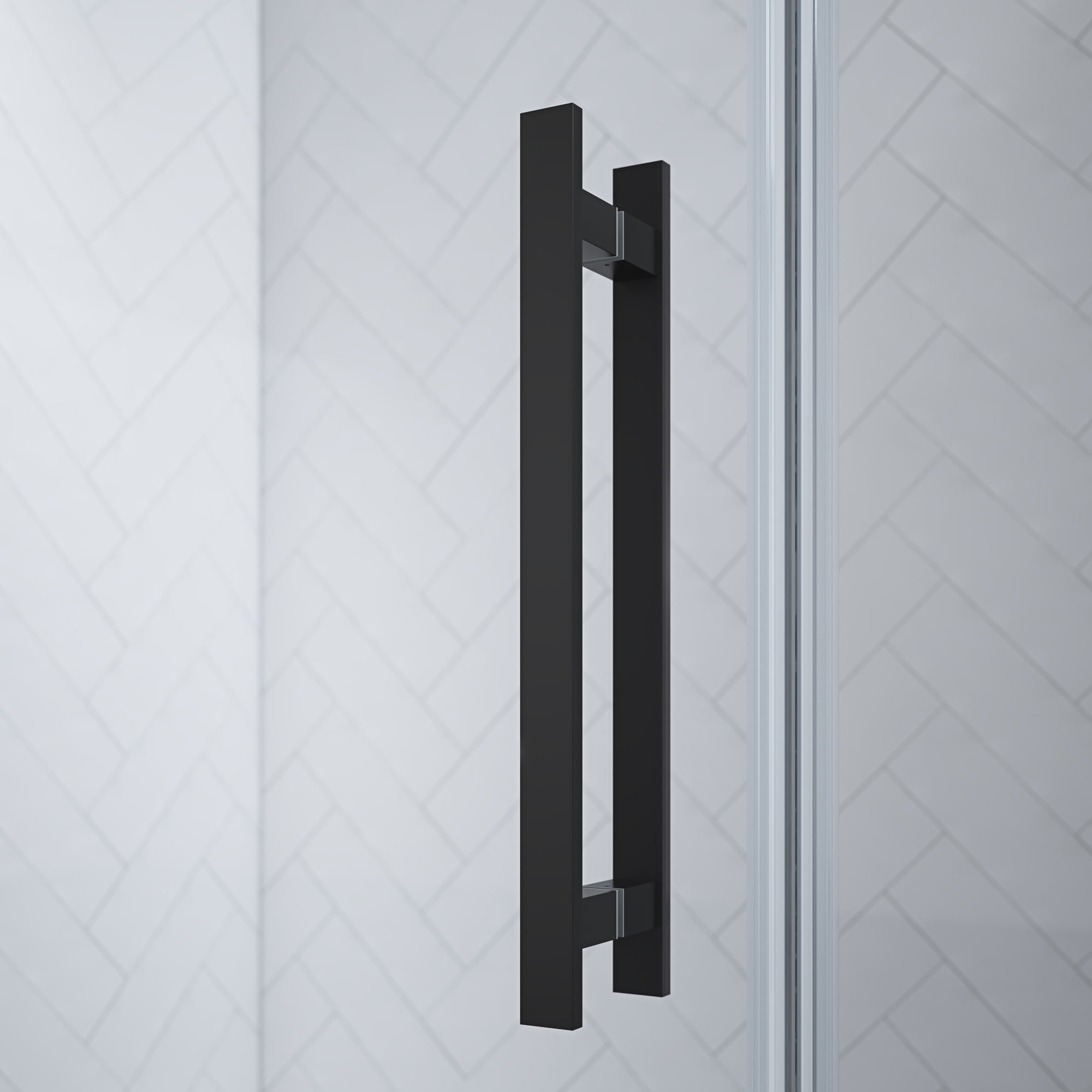 Ove Decors Tampa 68-1/16 in. W x 72 in. H Alcove Shower Enclosure with Pivot Frameless Shower Door in Black