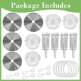 thumbnail image 3 of Kit de fermentación tapas de fermentación pesos de vidrio airlocks anillos de silicona para frascos de boca ancha, 3 of 7
