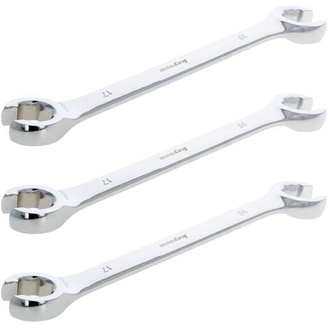 Huggegwe Clé Écrou, 17mm x 19mm Métrique Double Extrémité Ouverte, 3 Pcs CJB91-22295