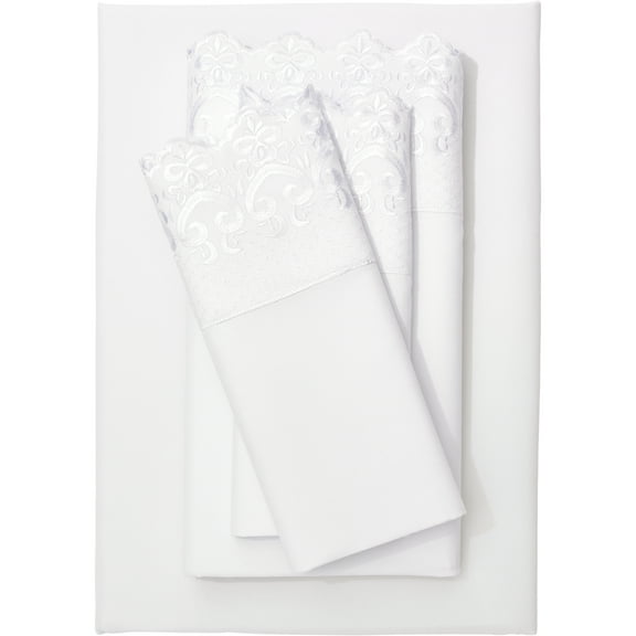 BrylaneHome Hotel Embroidery Sheet Set