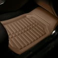 thumbnail image 4 of FH Group PU Leather Floor Mats for Auto Car SUV Van Deep Tray Waterproof - Beige, 4 of 7