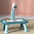 thumbnail image 4 of Proyector inteligente, juego de mesa de pintura para niños, juguete educativo para aprender a dibujar, azul Afortunado Sencillez, 4 of 4