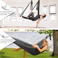 thumbnail image 6 of Aerial Yoga Flying Yoga Swing Yoga Hammock Trapeze Sling Inversion Tool for Gym Home Fitness Black, 6 of 11