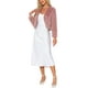 thumbnail image 2 of CHAQUETA CORTA ABIERTA INSPIRADA EN CHIC PARA MUJER, BOLERO DE FALSO PIEL DE MANGA LARGA, ABRIGO DE INVIERNO TAMAÑO M, ROSA POLVO, 2 of 6