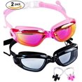 thumbnail image 2 of FYBTO 2 Pack Adult Swimming FYBTO ，No Leaking,Anti Fog,UV Protection Swim Glasses Water FYBTO, 2 of 6