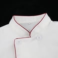 thumbnail image 4 of Unisex Chef Jacket Coat Kitchen Long Sleeve Cooker Restaurant XXL, 4 of 8