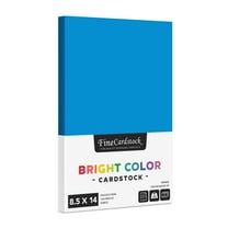 Blue Bright Color Cardstock Paper – Great for Arts and Crafts, Invitations, Scrapbooking and Stationery Printing | Medium Weight 65lb Cover (176gsm) Card Stock | 8.5" x 14" | 50 Sheets per Pack