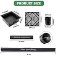 thumbnail image 2 of Catch Basin Gutter Downspout Extensions, 9"x 9" Flexible Low Profile Catch Basin Downspout Extender, Pipe Stretched Length from 16" to 60", 2 of 9