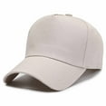 thumbnail image 3 of Clearance! Yigetop Mens Baseball Hats Outdoor Sunshade Sunscreen Sun Hat Baseball Cap Men and Women Solid Color Cap Khaki, One Size, 3 of 3