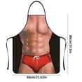 thumbnail image 2 of Bzdzmqm under $5 Funny Apron, Funny Full Dress Apron Muscle Man, Jeans Design Kitchen Apron, Humorous Cooking Apron, Novelty Gift Apron, Party Costume Apron, 2 of 3