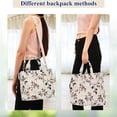 thumbnail image 4 of FORMRS Womens Corduroy Tote Bag Crossbody Shoulder Handbag with Pocket, Floral Plaid, 4 of 7