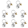 thumbnail image 1 of Lindo Feliz Llavero Anillo Acero Inoxidable Humor Regalo para Amigos Familia, 1 of 7