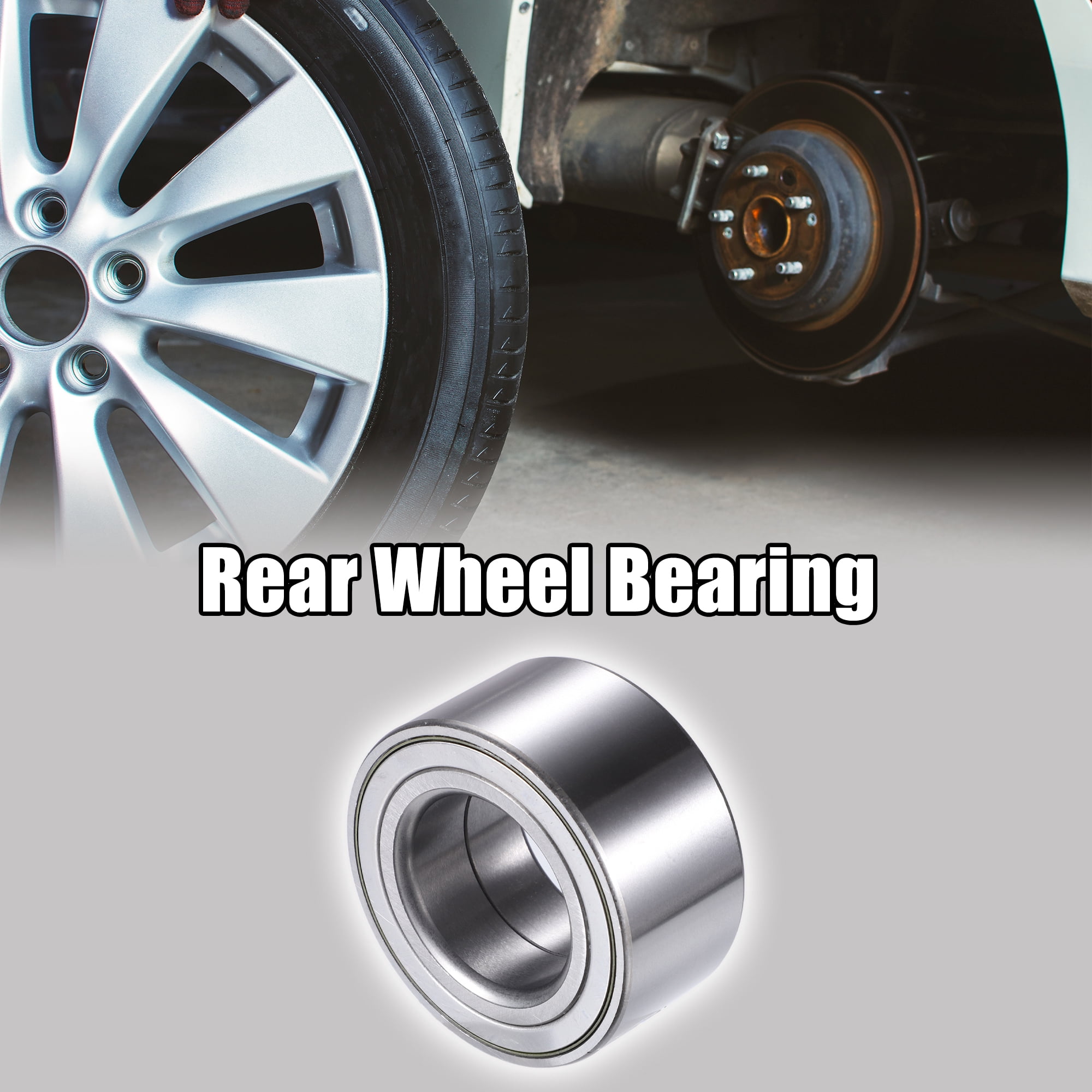 Unique Bargains Rear L/R Wheel Bearing Fit for BMW 128i - Pack of 1 Silver Tone