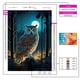 thumbnail image 3 of Pintura de diamante 5D de búho oscuro, mosaico de luciérnaga de bosque, espinas de punto de cruz, arte a mano, decoración de la pared del hogar, nueva colección 2023, 3 of 4