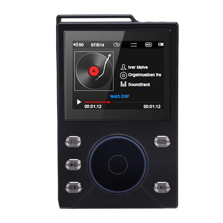 BIMZUC HiFi MP3 Player with Bluetooth 5.4, 16GB High Resolution Digital Music Player, Portable Digital Audio Lossless DSD FLAC Player, 2.4 inches / 6 cm HD Display, Expandable Up to 256GB