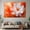 Orange, variant on Mudket Canvas Wall Art Framed Ready to Hang Orange White Abstract Flower Print, Colorful Floral Wall Decor Floral Canvas Artwork for Living Room Bedroom Office, Modern Pictures - 12"L x 8"W
