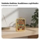 thumbnail image 4 of Abbraccia Collar tibetano Buda de la fortuna, acero inoxidable, Thangka dorado pintado a mano, caja Gawu, diseño étnico, 4 of 6