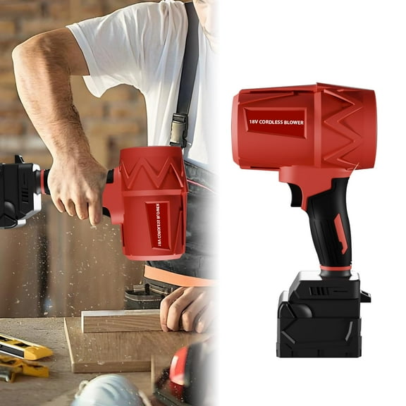 Small Handheld Leaf Blower Cordless Fit for Mil.Waukee M18 Battery, 125-MPH 430-CFM, Battery Powered Blower, for Rain/Patio/Workshop Cleaning/Snow Removal(Without Battery)