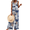 Grey Boho Print, variant on Women's Casual Overalls Loose Wide Leg Jumpsuits Summer Boho Floral Printed Baggy Rompers with Pockets
