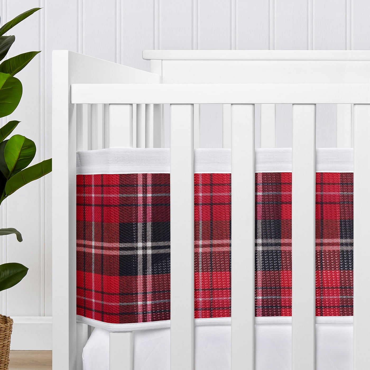Sweet Jojo Designs + BreathableBaby Rustic Patch Boy Breathable Mesh Crib Liner