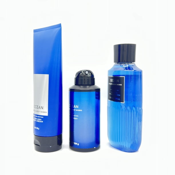 Bath & Body Works Ocean Men's Body Cream, Spray & Wash 3-Piece