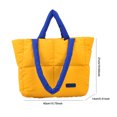 thumbnail image 2 of Bolso acolchado Bolso acolchado para mujer Bolso ligero con asa superior Color Clash Ladies Daily Commute Bag, 2 of 6
