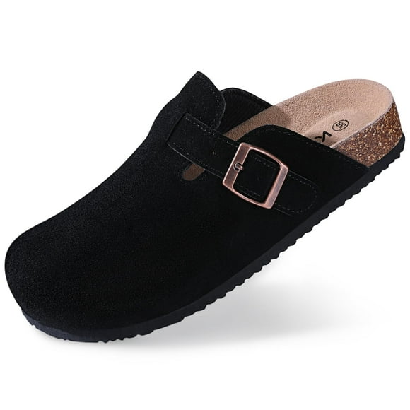 Kidmi Women‘s Platform Clogs Slippers Cork Insole Mens Mules And Clogs with Arch Support Strap Adjustable Buckle Beach Slides tzw