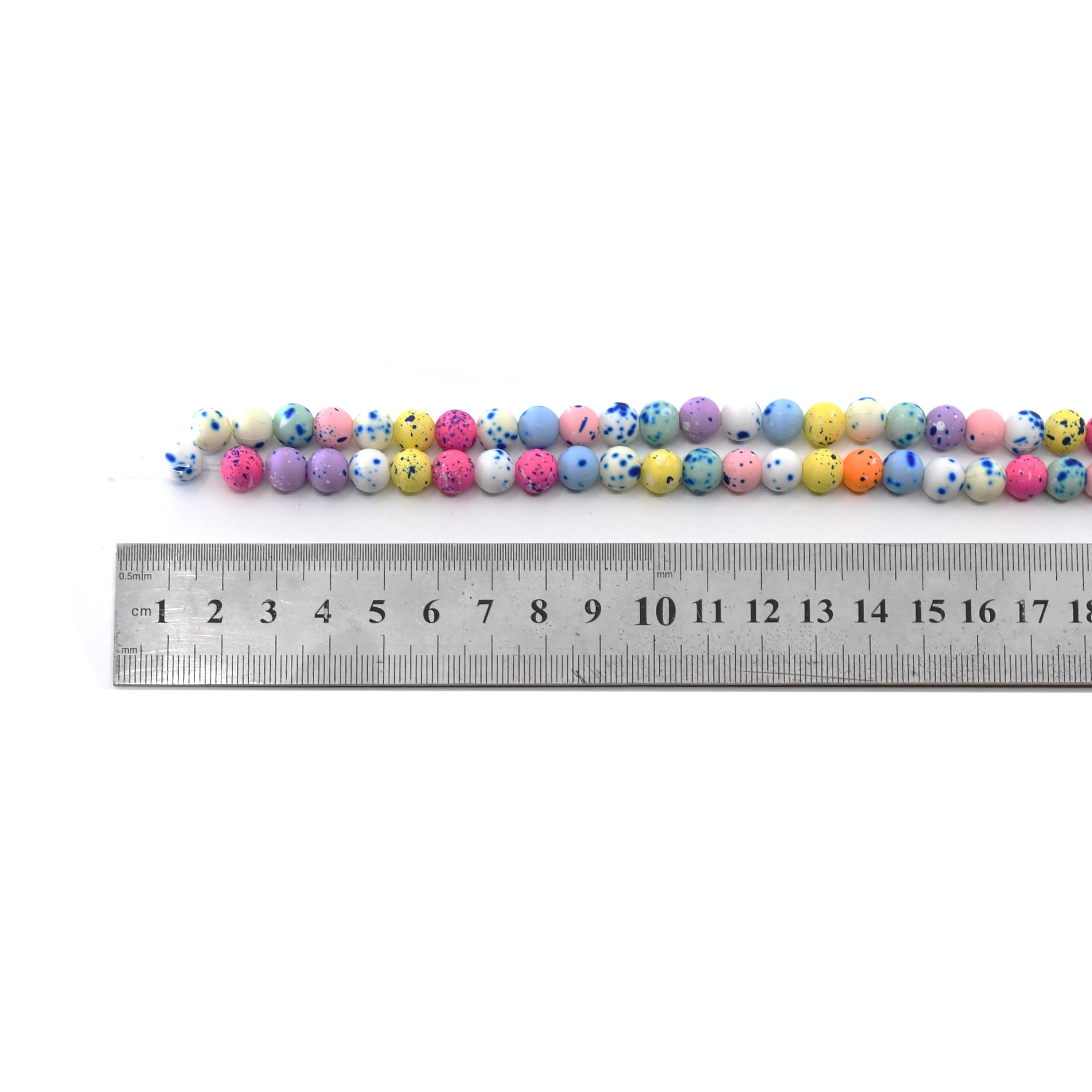 (2 pack) Blue Moon Beads Multi-Color Pastel Acrylic Bead Strand 15 Inches 2-Pack