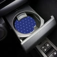 thumbnail image 3 of FMSHPON Geometric Repeating pattern Blue Set of 2 Car Coaster for Drinks, Absorbent Ceramic Stone Coasters Cup Mat with Cork Base for Home Kitchen Room Coffee Table Bar Decor, 3 of 5