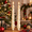 Whiite with Gold Trim, variant on 9.84 inch Christmas Tree Taper Candle Green Candlestick Unscented Candle for Christmas Table Decor,Winter Centerpieces,Seasonal Home Decor, Green with Silver Trim